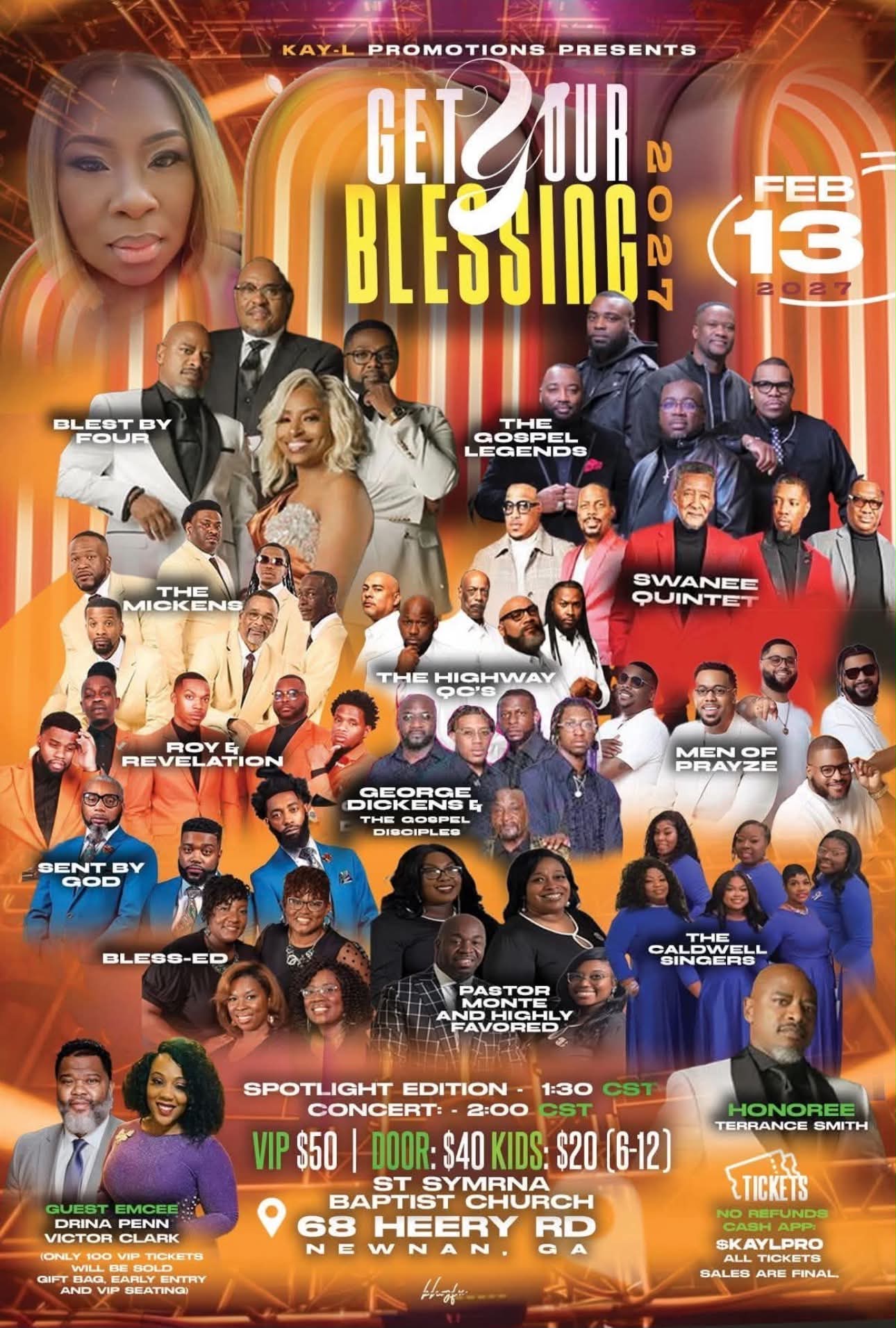 Get Your Blessing 2027 event flyer